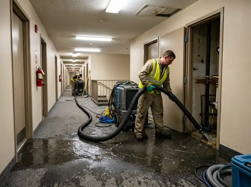multi-unit-apartment-hallway-f-005 — frequently asked questions, Emergency Burst Pipe Water Extraction & Removal in Ewa Beac…